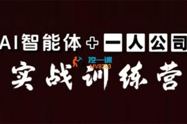 徐SIR《AI智能体+一人公司实战训练营》