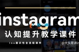 大头哥《Ins跨境出海训练营》