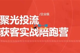 永曜《聚光投流企业级获客实战陪跑营》