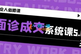 爱总《面诊成交系统课》