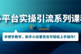 三青社《多平台引流实操课程》