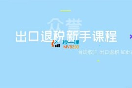 黄老师《出口退税新手课程》