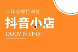 老刘《抖音小店实操落地特训营》