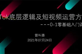 曾叫兽《TikTok底层逻辑及短视频运营方法》