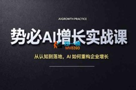 周老师《势必AI增长实战课》