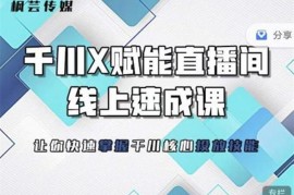 枫芸传媒《线上千川提升课》