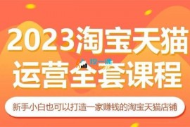 三刀《2023淘宝天猫运营班》