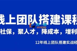 宅男《线上团队搭建课程》