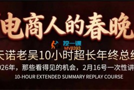 天诺老吴《10小时超长年终总结》