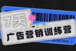 众筹：7天线上广告营销训练营