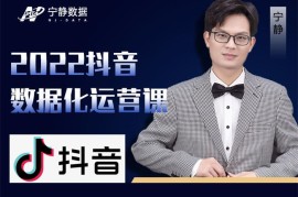 宁静数据《2022抖音数据化运营系列课》