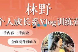 林野《个人成长系vlog训练营2期》