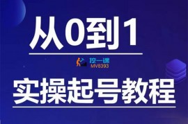 石野《小白起号实操教程》