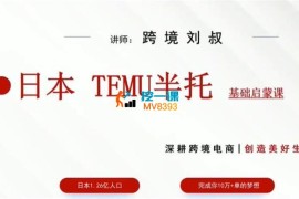 跨境刘叔《日本TEMU半托基础启蒙课》