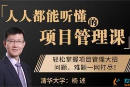 杨述《人人都能听懂的项目管理课》