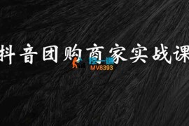 惜搏《抖音团购商家实战课程》