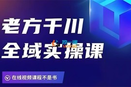 老方《千川全域实操课》