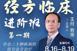 众筹：王付·经方临床进阶班第一期