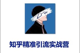 痴海《知乎精准引流实战营1-2期》