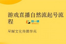 星耀文化《游戏直播自然流起号流程》