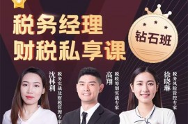 众筹：税务经理财税私享课钻石班