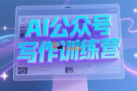 惟乔《AI公众号写作训练营》