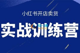 曾宇电商《小红书开店卖货实战训练营》