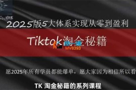 彩鲸俱乐部《TikTok跨境2025淘金秘籍》