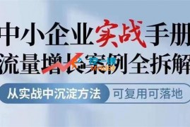 获客文化《中小企业实战手册流量增长案例全拆解》