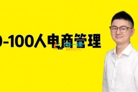 蒋辉《0-100人电商管理》