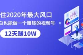 小白也学得会的12节视频号涨粉变现课