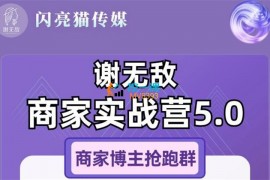 谢无敌《小红书商家博主训练营5.0》
