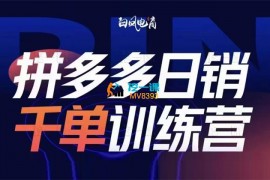 白凤《2024拼多多日销千单训练营》