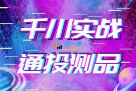 老六《千川实战通投测品课》