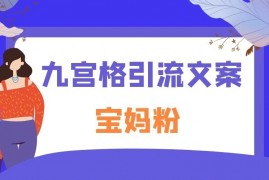 虫妈《宝妈粉·九宫格引流文案》