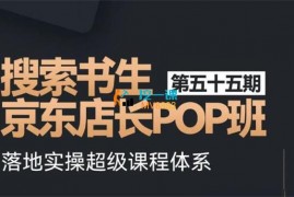 搜索书生《京东店长POP班第55期》