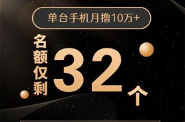 众筹：挂机跑数据，一部手机可月盈利10万＋