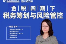 众筹：金税四期下税务筹划与风险管控