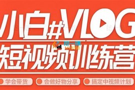 小呆说视《小白VLOG短视频训练营》