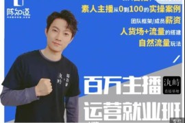 陈知道《百万主播运营就业班》