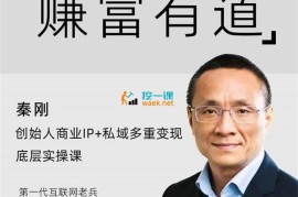 众筹：赚富有道·创始人商业IP+私域多重变现底层实操课