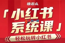 徐志么《轻松玩转小红书系统课》