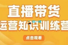 芝芝《直播带货流量训练营》
