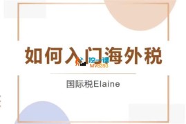 Elaine《海外税入门课程》