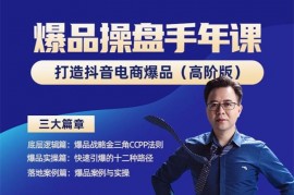 金错刀《爆品操盘手年课》