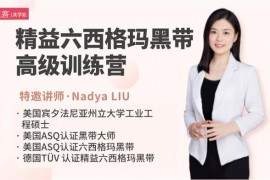 众筹：精益六西格玛黑带高级训练营