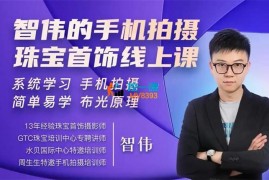 智伟《手机拍摄珠宝首饰线上课》
