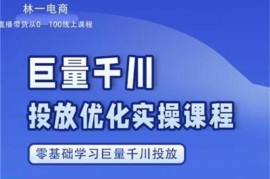 林一《巨量千川投放优化课程》