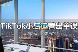 巨量出海《TikTok小店运营出单课》