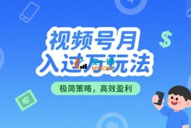 峰哥《视频号月入过万超级变现课》